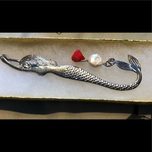 NWT Mermaid Bookmark Decoration Silver
